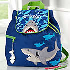 Alternate image 0 for Stephen Joseph&reg; Shark Embroidered Kid&#39;s Backpack in Blue