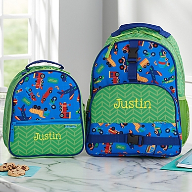 Stephen Joseph&reg; Transportation Embroidered Backpack in Blue. View a larger version of this product image.