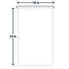 Alternate image 6 for Titan 70-Inch x 72-Inch Waterproof Fabric Shower Curtain Liner in Ivory