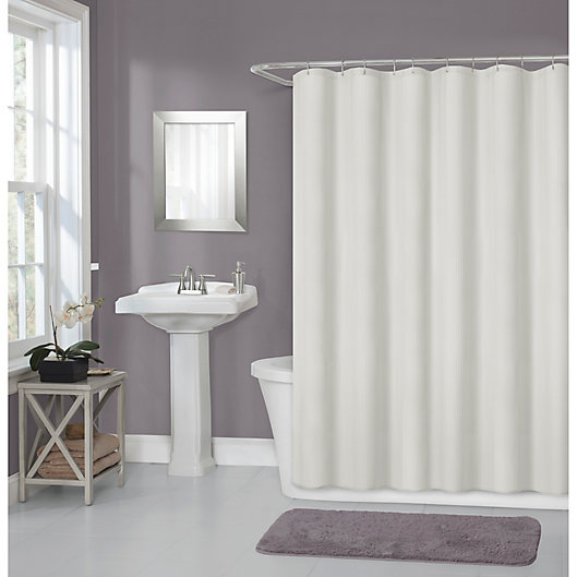 Waterproof Extra Long Plain Shower Curtain Extra Wide Home Bathroom with Hooks 