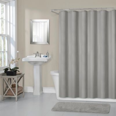 Titan 70-Inch x 72-Inch Waterproof Fabric Shower Curtain Liner in Grey
