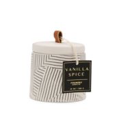 Foundry Candle Co. Petals Vanilla Spice 10 oz. Ceramic Candle in White