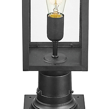 Globe Electric Bowery Post Mount Outdoor Light in Matte Black. View a larger version of this product image.