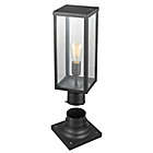Alternate image 2 for Globe Electric Bowery Post Mount Outdoor Light in Matte Black