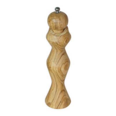 Peterson Housewares&trade; 10-Inch Swirl Olive Wood Pepper Mill in Natural