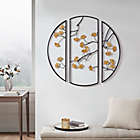 Alternate image 2 for Madison Park Golden Gingko Leaves 3-Piece Metal Wall Decor in Black/Gold
