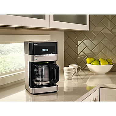 Braun&reg; BrewSense 12 Cup Drip Coffee Maker in Black. View a larger version of this product image.