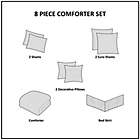 Alternate image 9 for Madison Park Isla 8-Piece Reversible California King Comforter Set in Blush