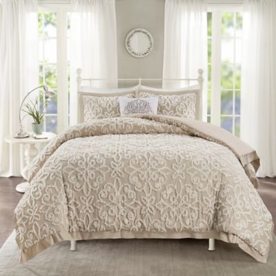 Madison Park Sabrina 4 Piece Comforter, Bed Bath And Beyond California King Bedspreads