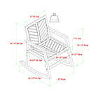 Alternate image 3 for Forest Gate&trade; 3-Piece Patio Rocking Chair Set in Brown