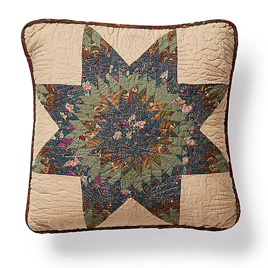 Alternate image 1 for Donna Sharp® Forest Star Square Throw Pillow in Green