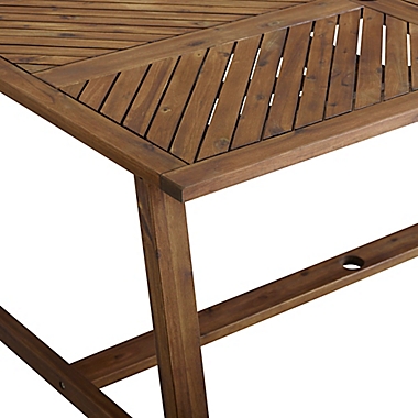 Forest Gate Rectangular Acacia Wood Patio Dining Table. View a larger version of this product image.