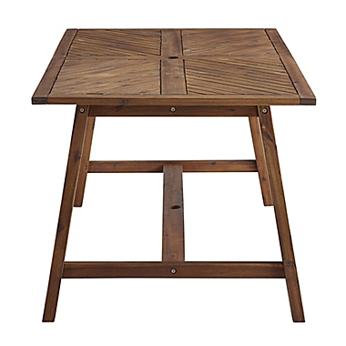 Forest Gate Rectangular Acacia Wood Patio Dining Table. View a larger version of this product image.