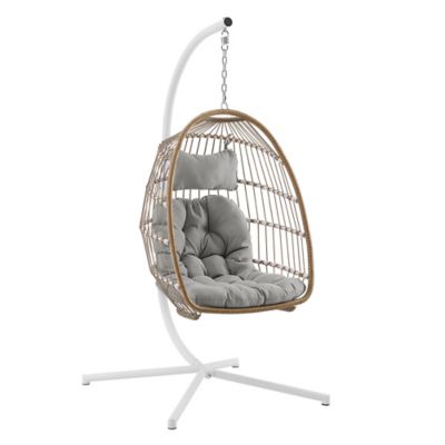 Forest Gate Metal Swing Egg Chair with Stand