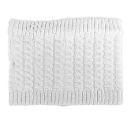 NYGB™ Fisherman Cable Knit Scarf in Cloud Grey
