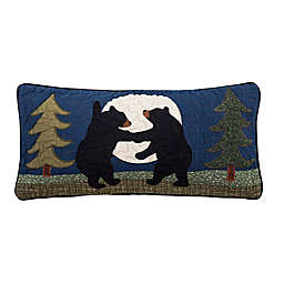 Donna Sharp® Bear Dance Dancing Bears Oblong Throw Pillow in Green