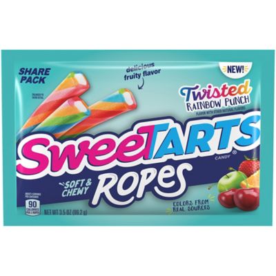 SweetTarts&reg; 3.5 oz. Share Pack Twisted Rainbow Punch Ropes Candy