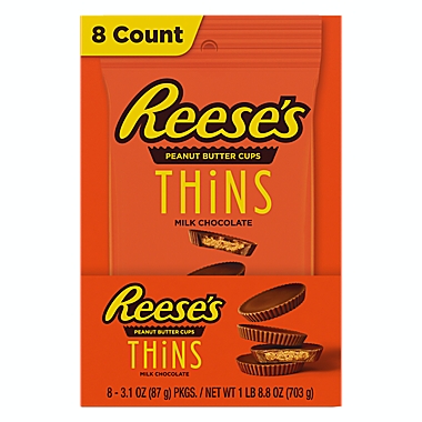 Reese&#39;s 3.1 oz. Milk Chocolate Peanut Butter Cup Thins. View a larger version of this product image.