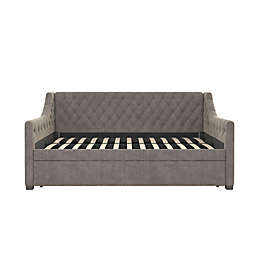Little Seeds® Monarch Hill Ambrosia Twin Upholstered Daybed with Trundle in Light Grey