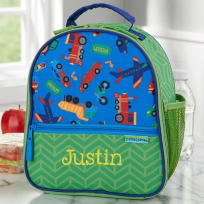 Transportation Print Personalized Lunch Bag by Stephen Joseph
