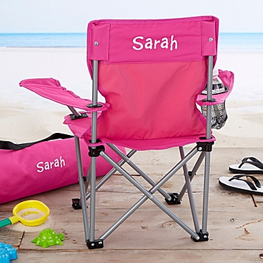 Toddler Personalized Pink Folding Camp Chair. View a larger version of this product image.