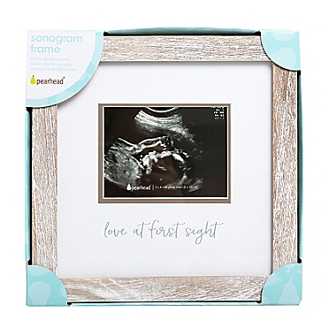 Pearhead&reg; &quot;Love at First Sight&quot; Sonogram Rustic Picture Frame. View a larger version of this product image.