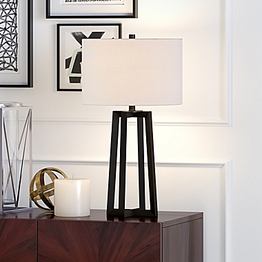 Hudson&amp;Canal Helena Table Lamp in Black. View a larger version of this product image.