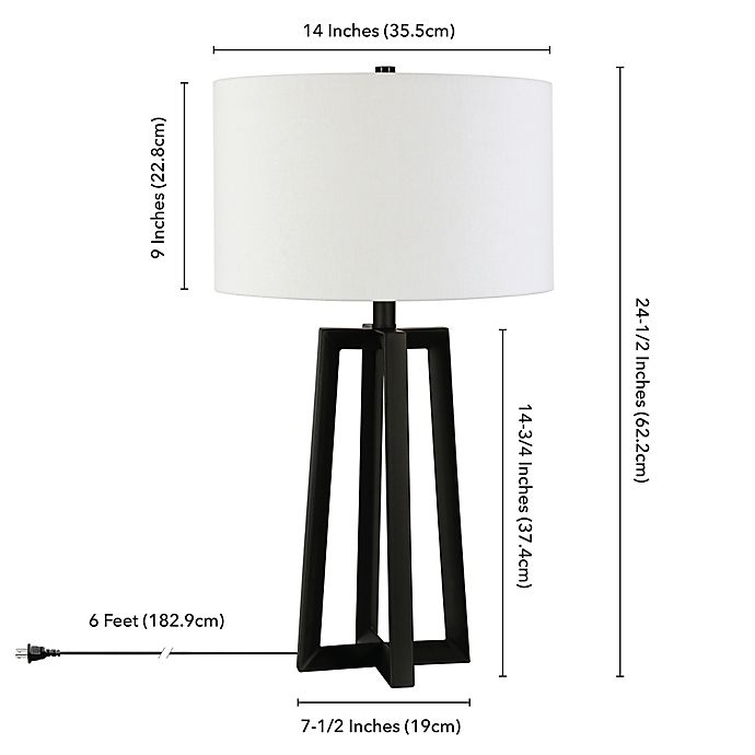 Hudson C Helena Table Lamp Bed, What Size Lamp For 24 Inch Table