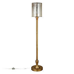 Hudson&Canal Numit Floor Lamp with Glass Shade in Gold