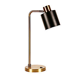 Hudson&Canal® Thew Table Lamp in Brass with Metal Shade