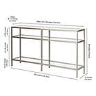 Alternate image 2 for Hudson&amp;Canal&reg; Sivil Console Table in Satin Nickel finish