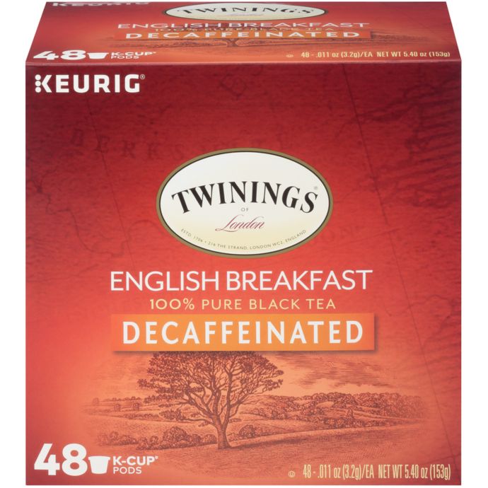 Twinings Of London Decaf English Breakfast Tea Value Pack Keurig K Cup Pods 48 Count Bed Bath Beyond