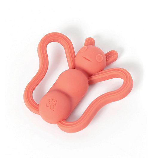 Alternate image 1 for Doddle & Co.® Silicone Social Butterfly Teether in Pink
