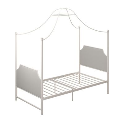 Little Seeds Monarch Hill Clementine Twin Canopy Bed in White