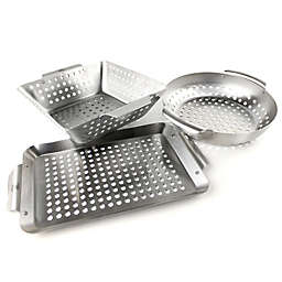 Yukon Glory® 3-Piece Mini Grilling Basket Set in Steel