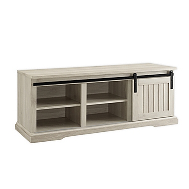 Forest Gate&trade; 48-Inch Sage Farmhouse Sliding Door Entryway Bench in Birch. View a larger version of this product image.