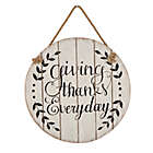 Alternate image 0 for Glitzhome &quot;Giving Thanks Everyday&quot; Wall Sign in White