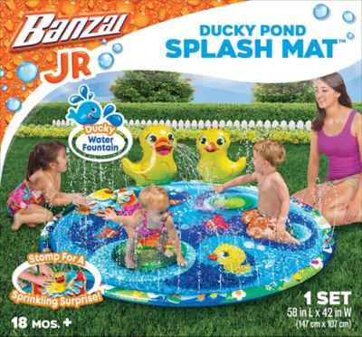 banzai froggy pond splash mat