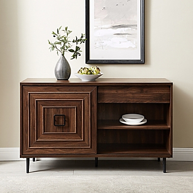 Forest Gate Sliding Door Sideboard in Dark Walnut. View a larger version of this product image.