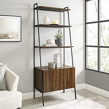 Forest Gate&trade; Ranger 72-Inch Ladder Bookcase in Dark Walnut. View a larger version of this product image.