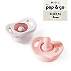 Alternate image 1 for Doddle &amp; Co.&reg; 2-Pack Pop and Go Pacifiers in Blush/Lilac