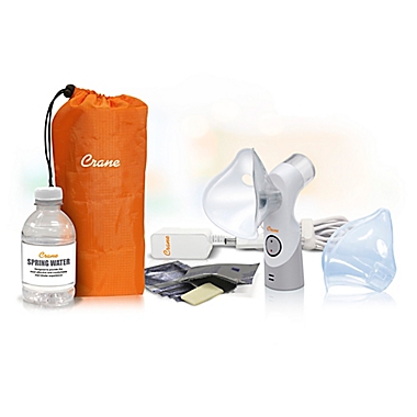 Crane Cordless Warm Steam and Cool Mist Personal Inhaler in White. View a larger version of this product image.