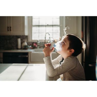 Crane Cordless Warm Steam and Cool Mist Personal Inhaler in White. View a larger version of this product image.