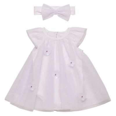 baby white tulle dress