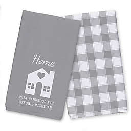 Home Address Tea Towel Set