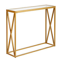 Arlo Console Table in Brass