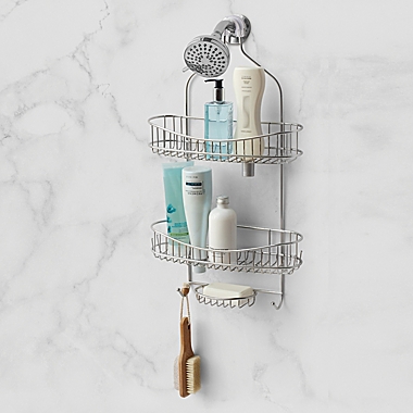 ORG NeverRust&trade; Extra Wide Stainless Steel Shower Caddy. View a larger version of this product image.