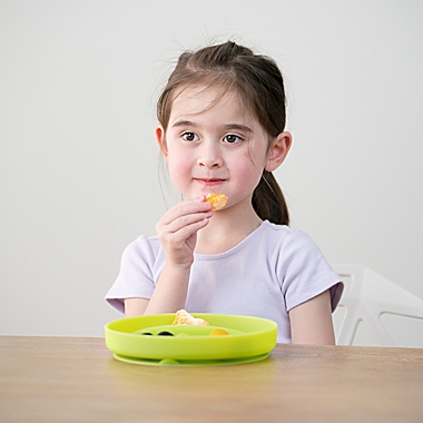 Olababy&reg; Divided Suction Plate in Kiwi. View a larger version of this product image.