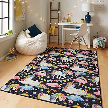 Mohawk Home&reg; Prismatic Unicorn Wish Multicolor 5&#39; x 8&#39; Area Rug. View a larger version of this product image.