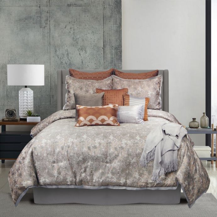 Riverbrook Aileen 12 Piece Comforter Set In Grey Spice Bed Bath Beyond